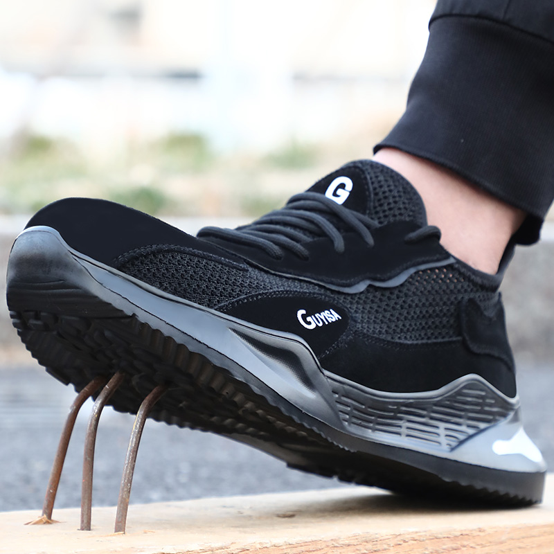 summer steel toe cap safety shoes anti-smash and anti-stab work shoes