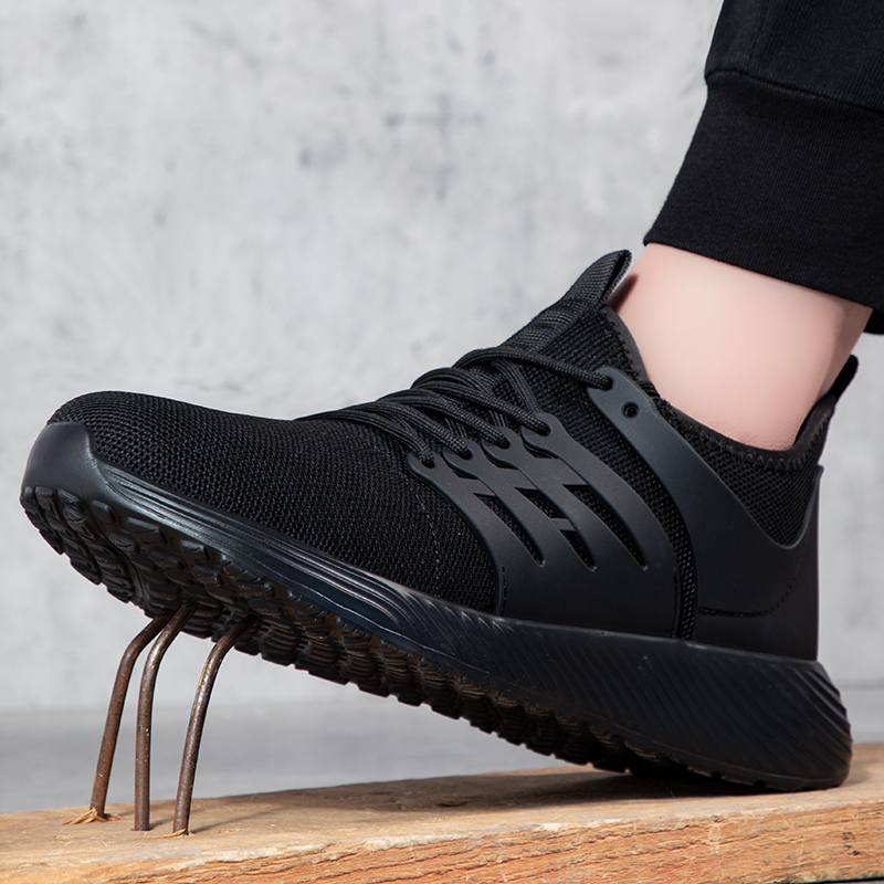new safety shoes PU sole anti-smash and anti-stab work shoes