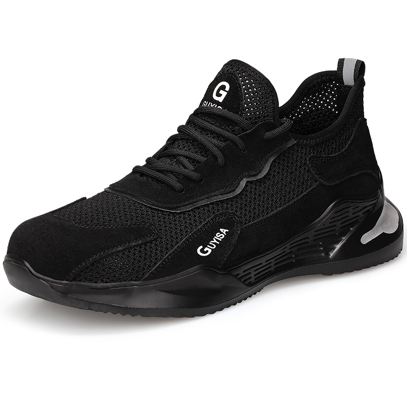 summer steel toe cap safety shoes anti-smash and anti-stab work shoes