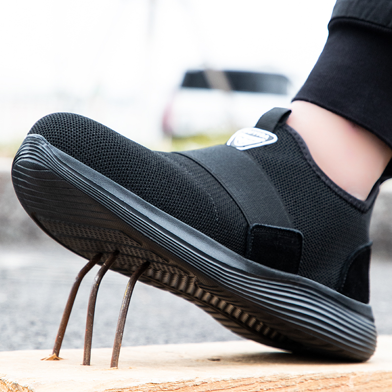 GUYISA steel toe cap safety shoes anti-smash and anti-stab work shoes