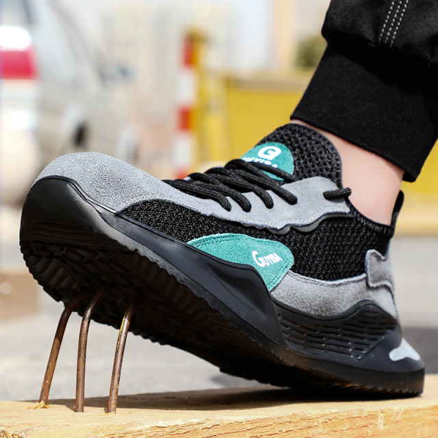 GUYISA new summer work shoes anti-smash and anti-stab safety shoes