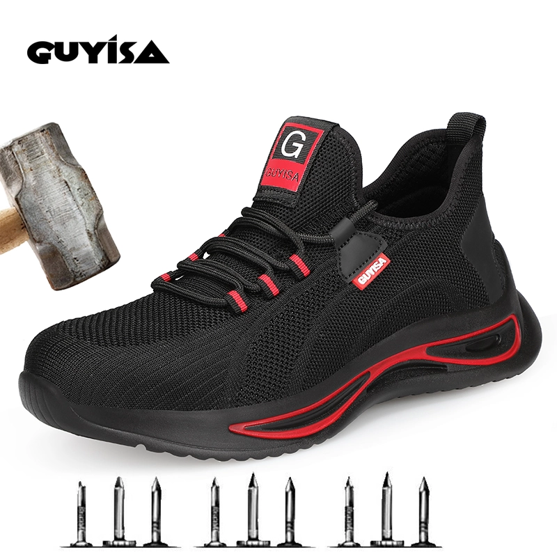 GUYISA safety shoes PU sole anti-smash and anti-stab work shoes