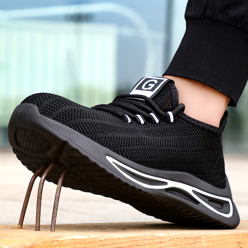 summer new safety shoes anti-smash and anti-stab work shoes