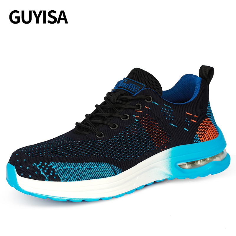GUYSIA summer PU-soled safety boots anti-smashing work shoes