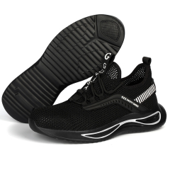 GUYSIA summer rubber-soled safety boots steel toe cap work shoes