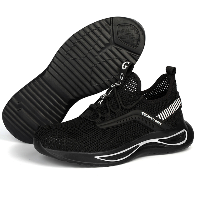 GUYSIA summer rubber-soled safety boots steel toe cap work shoes