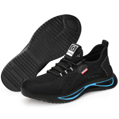 GUYSIA summer breathable safety shoes anti-smash and anti-stab work shoes