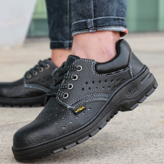 GUYSIA summer steel-toed safety boots anti-smashing work shoes