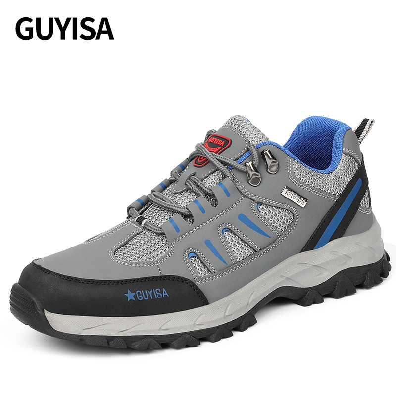 GUYSIA steel toe cap safety shoes anti-smash and anti-stab work shoes