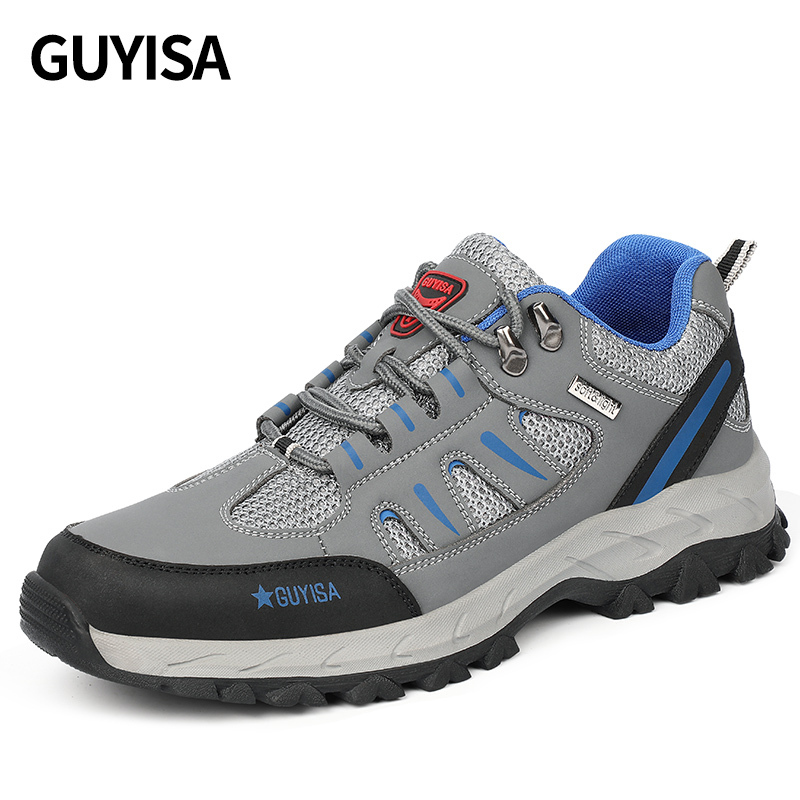 GUYSIA steel toe cap safety shoes anti-smash and anti-stab work shoes