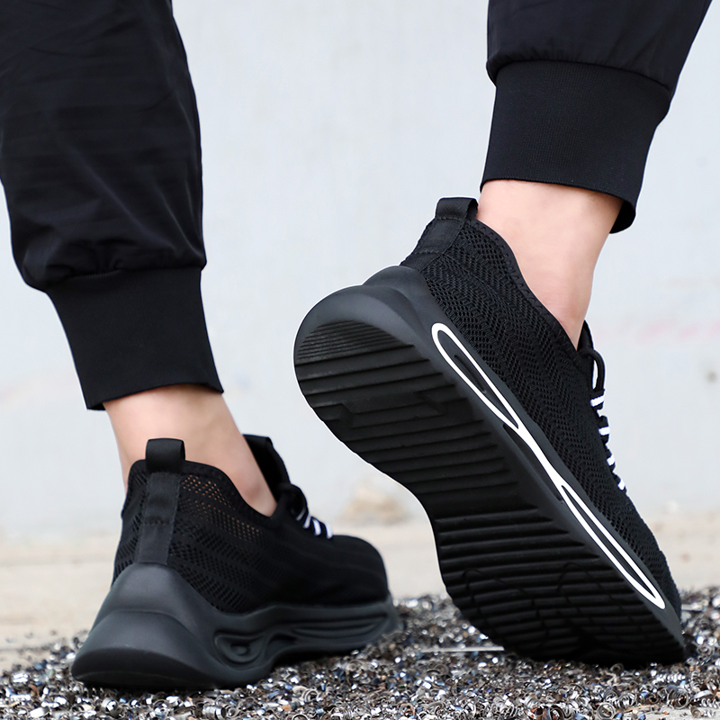 summer new safety shoes anti-smash and anti-stab work shoes