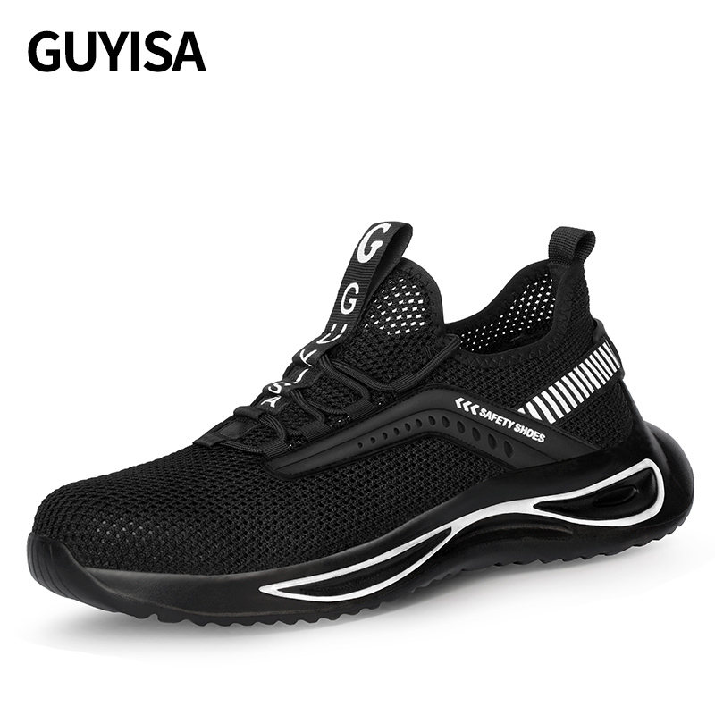 GUYSIA summer rubber-soled safety boots steel toe cap work shoes