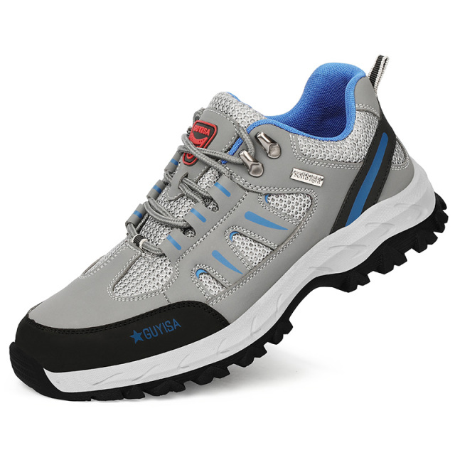 GUYSIA steel toe cap safety shoes anti-smash and anti-stab work shoes