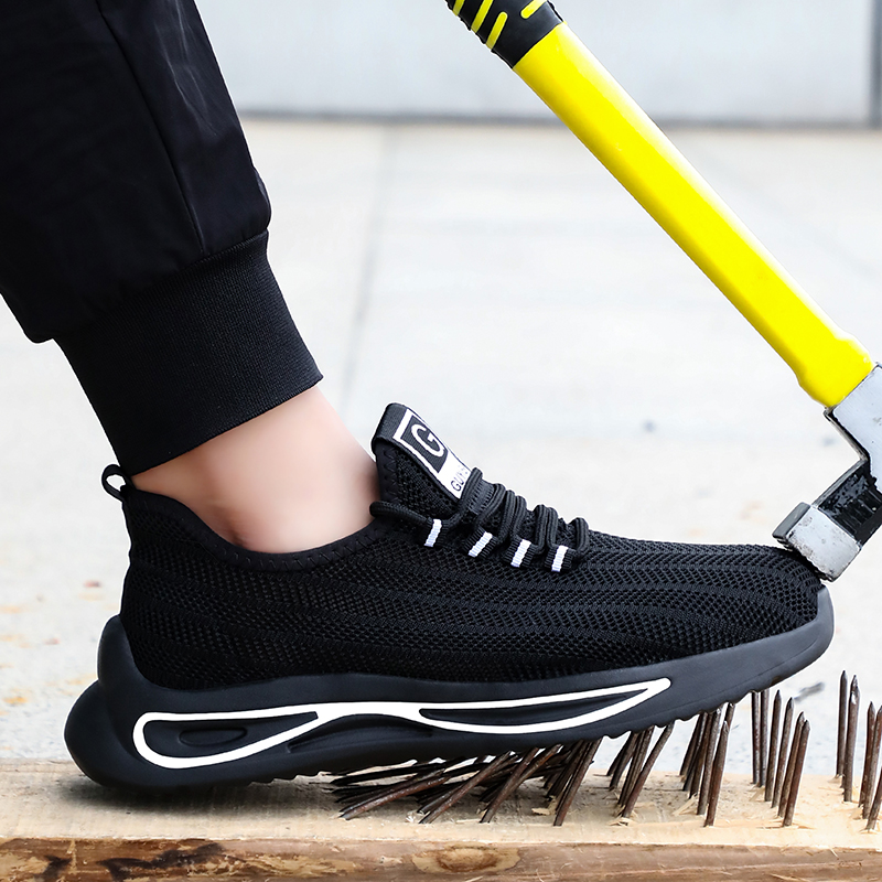 summer new safety shoes anti-smash and anti-stab work shoes