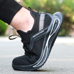 GUYSIA summer rubber-soled safety boots steel toe cap work shoes