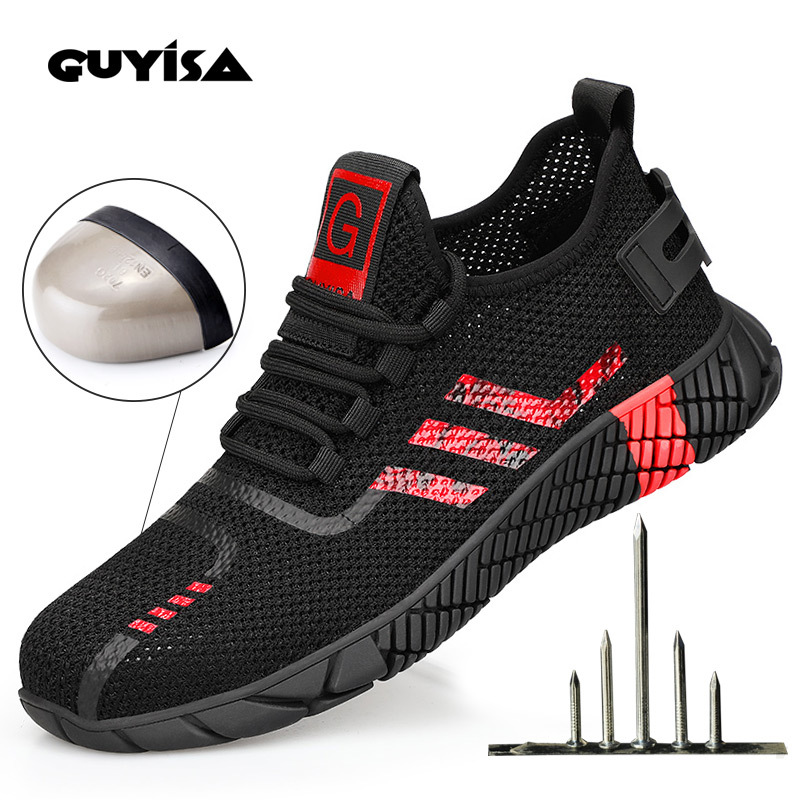 GUYSIA new safety shoes anti-smash and anti-stab work shoes