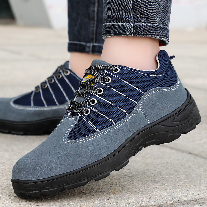 GUYISA new rubber-soled work shoes anti-smashing and anti-stab safety shoes