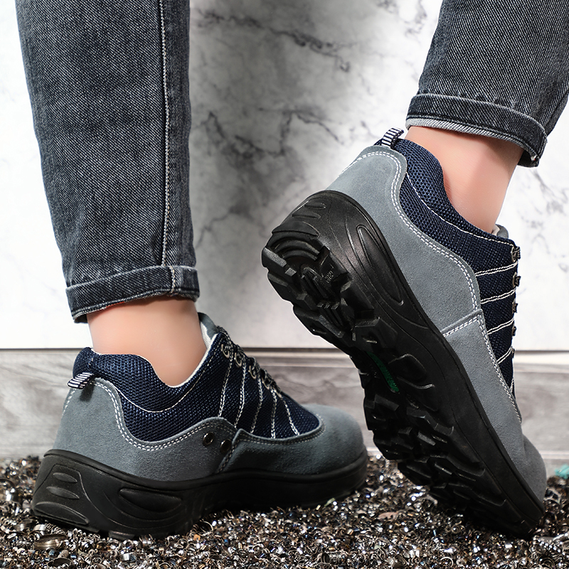 GUYISA new rubber-soled work shoes anti-smashing and anti-stab safety shoes