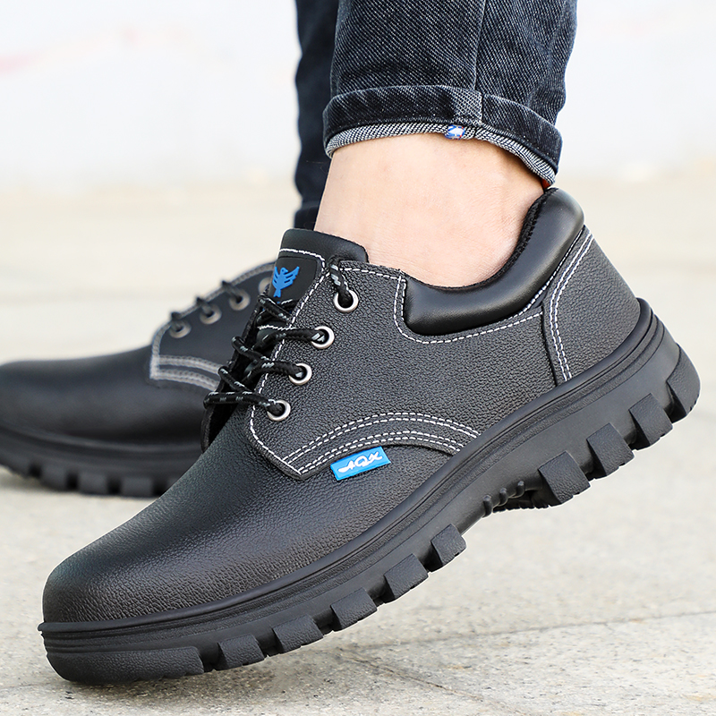 steel toe cap safety shoes anti-smash and anti-stab work shoes