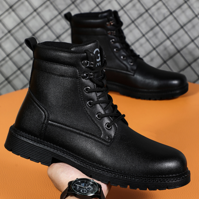 GUYISA Protective Shoes Boots Steel Toe Industries Construction Slip Resistant  Work Boots With Steel Toe
