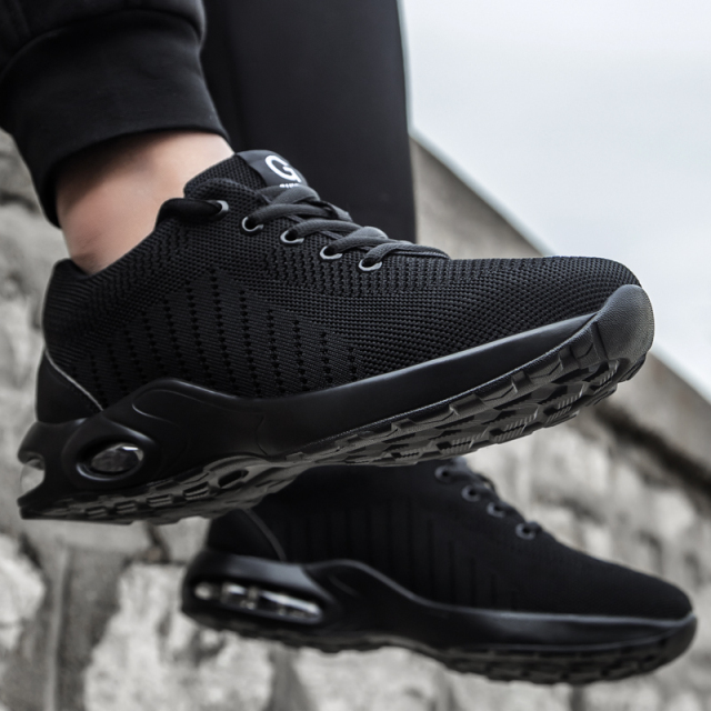 GUYISA 9192 Fly Woven Lightweight Breathable Fashion Steel Toe Shoes