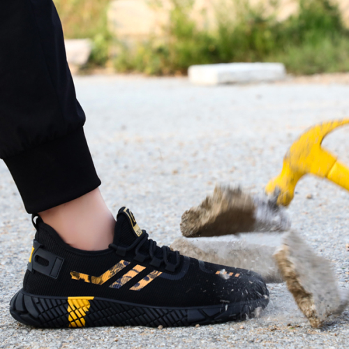 Hot selling fashion best work boots near me steel toe sneakers