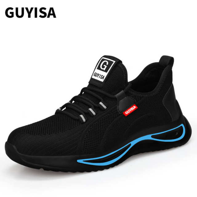 GUYISA 2021 NEW CE Steel Toe Lightweight Breathable Safety Shoes for Work Shoes Men and Women