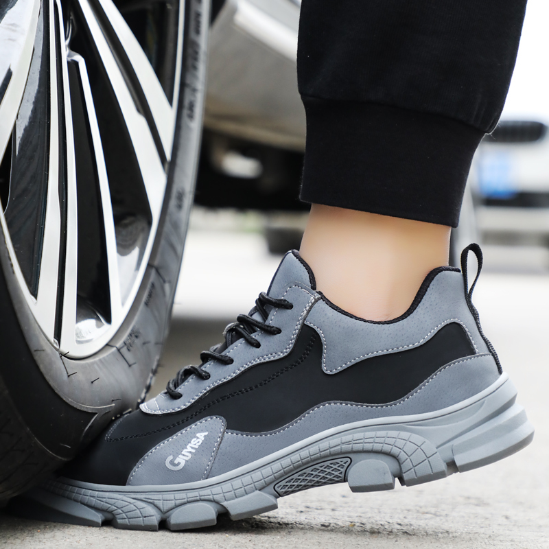 GUYISA 1035 New Industrial Waterproof Anti-puncture Steel Toe Safety Shoes