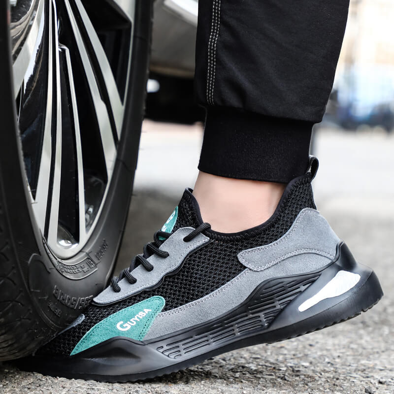 work shoes sunmmer  with  steel toe for mens construction protection