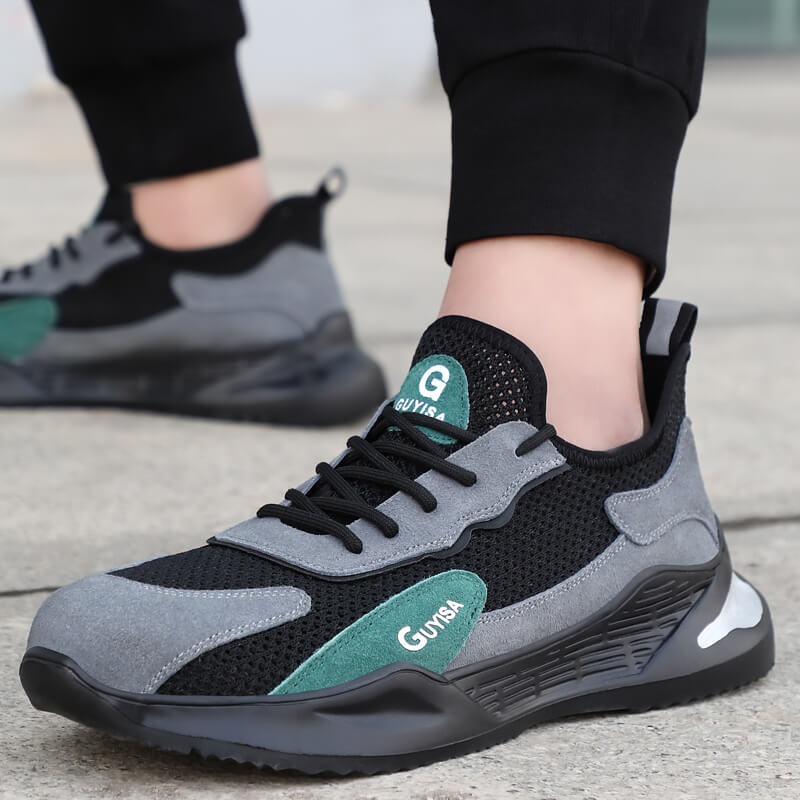 work shoes sunmmer  with  steel toe for mens construction protection