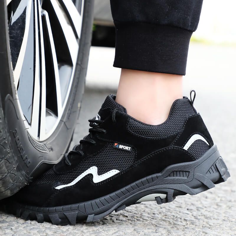 safety shoes with steel toe soft bottom  for construction site