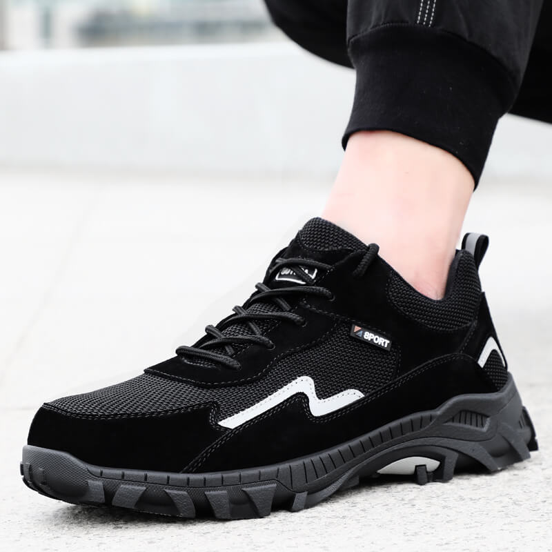 safety shoes with steel toe soft bottom  for construction site