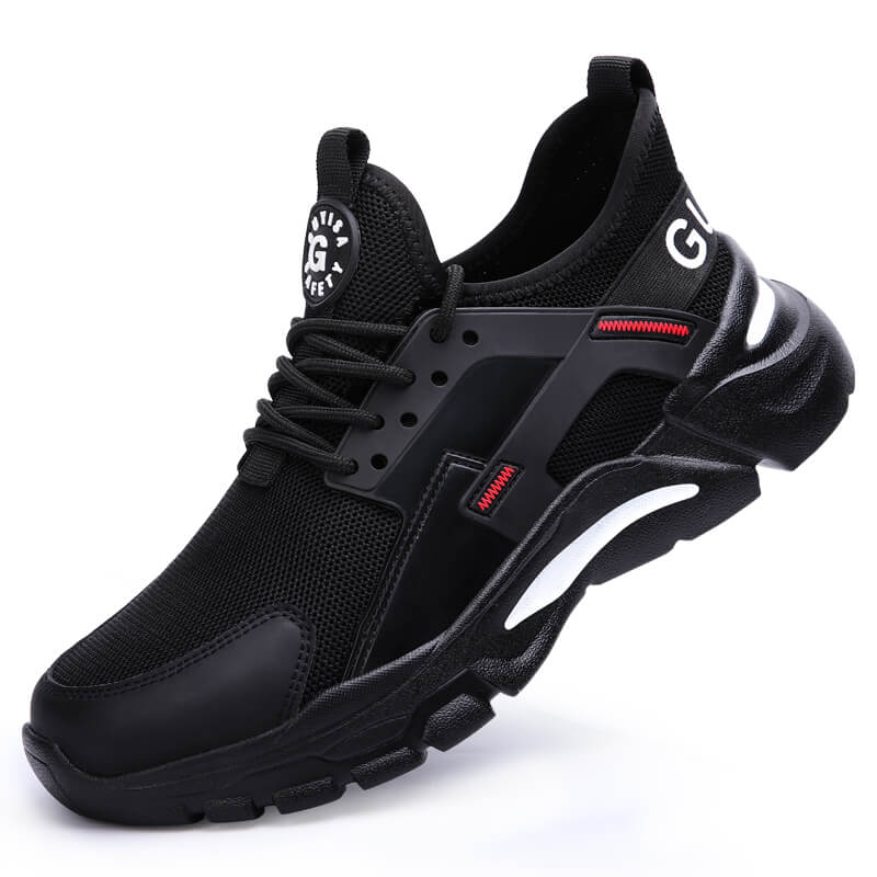 Safety shoes  industrial breathable lightweight with steel toe work boots