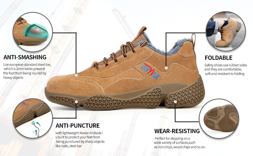 GUYISA steel toe work shoes