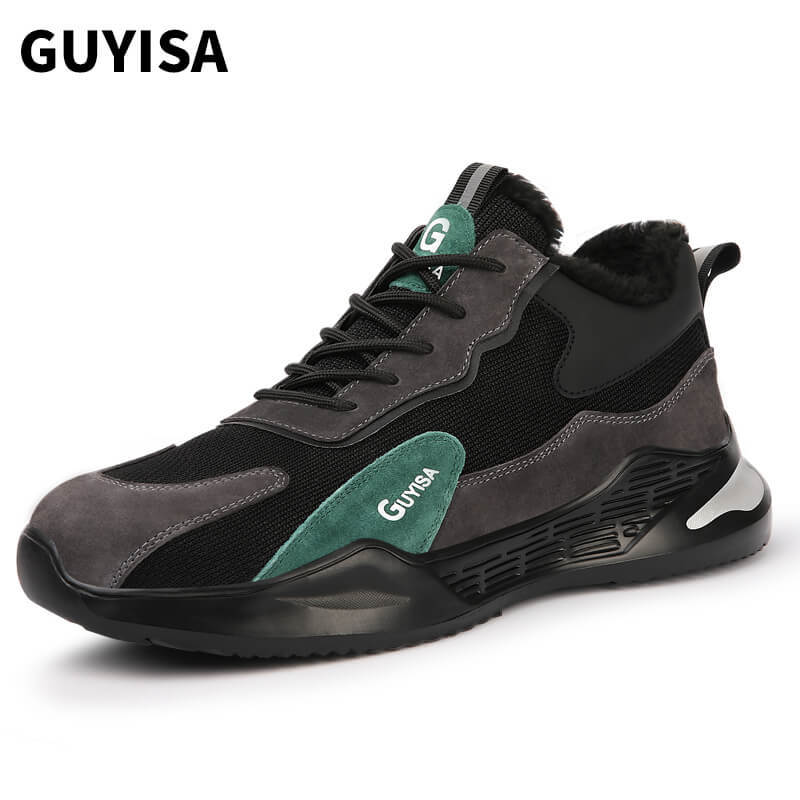 GUYISA safety shoes safe steel toe anti-pirecing warm lightweight