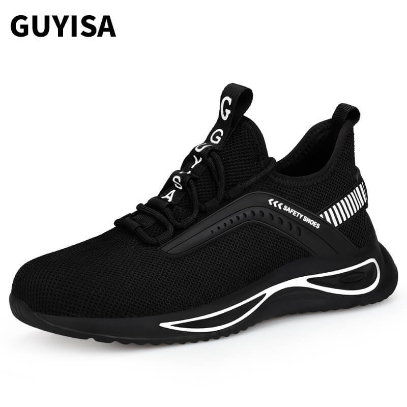 GUYISA steel toe fashion sneakers woodland industrial for men