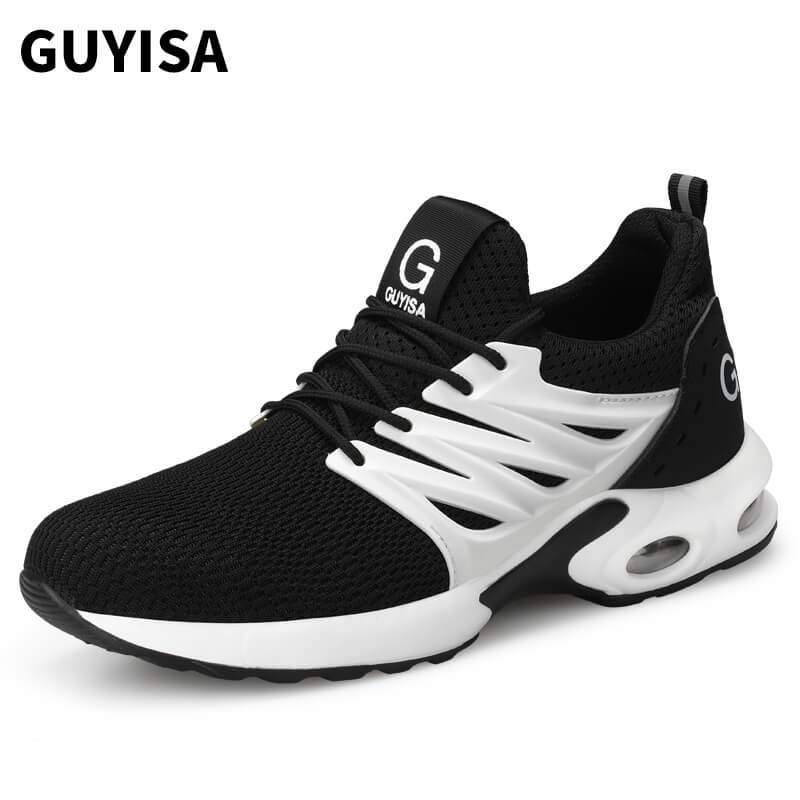 GUYISA best breathable work shoes wide lightweight construction shoes