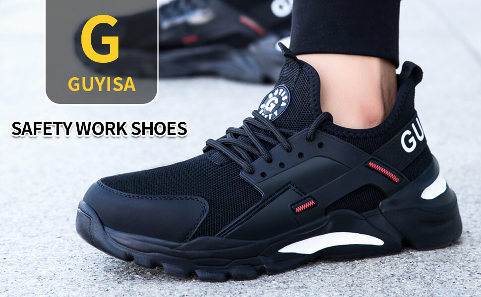 GUYISA mens work shoes