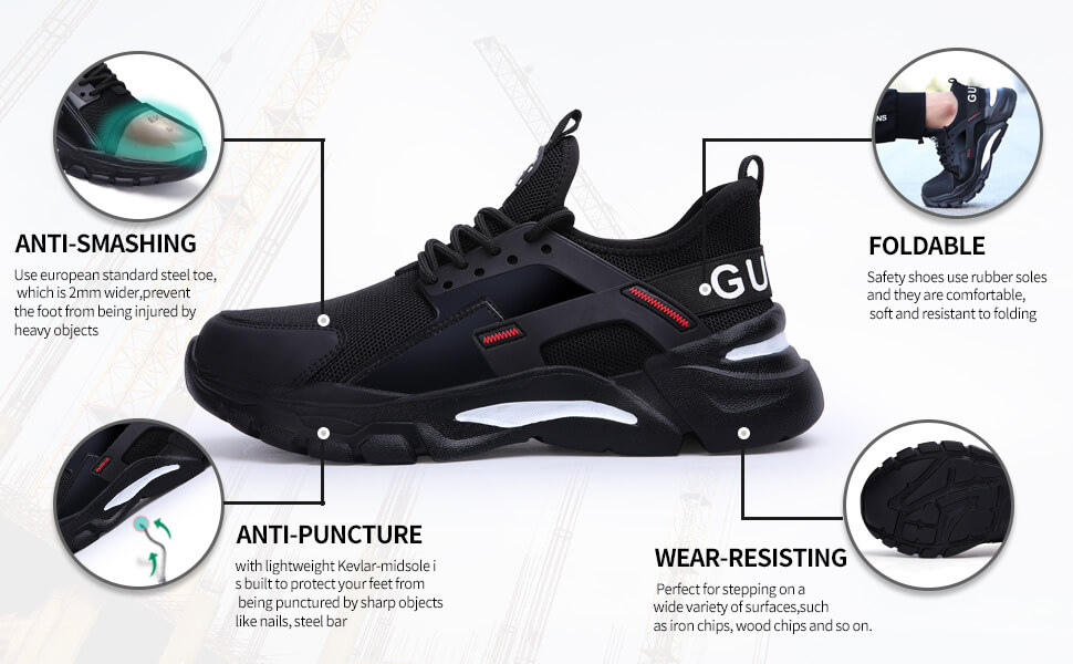 GUYISA safety shoes breathable