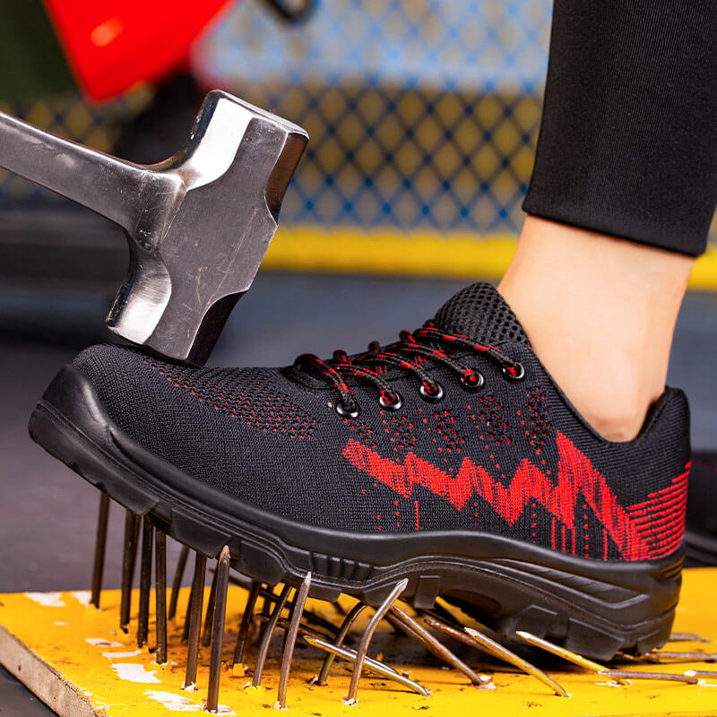 Hot selling work shoes women's compound toe safety shoes