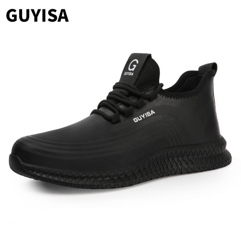 GUYISA  Fashion Safety Shoes Waterproof  Casual Trainers Steel Toe  for Men