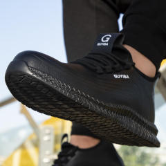GUYISA  Fashion Safety Shoes Waterproof  Casual Trainers Steel Toe  for Men