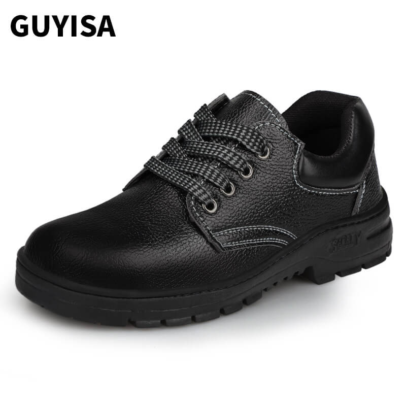 Waterproof Leather Work shoes Anti Smash Safety Shoes for Men