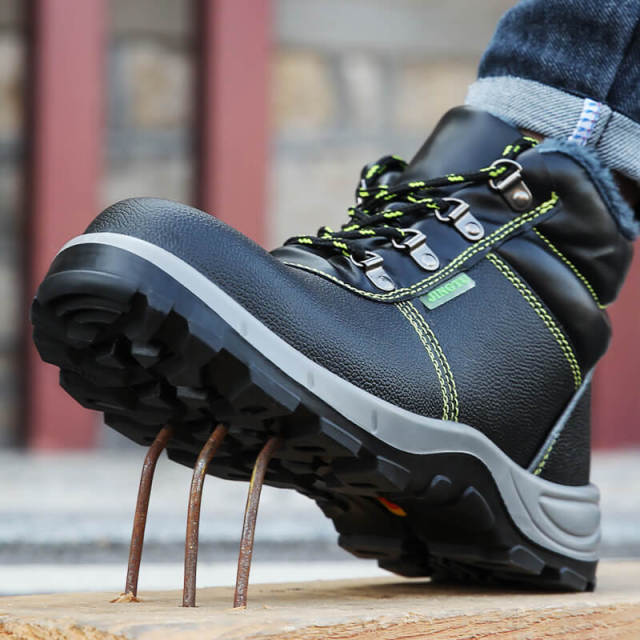 GUYISA  Women Steel Toe Work Shoe  Winter Industrial Construction