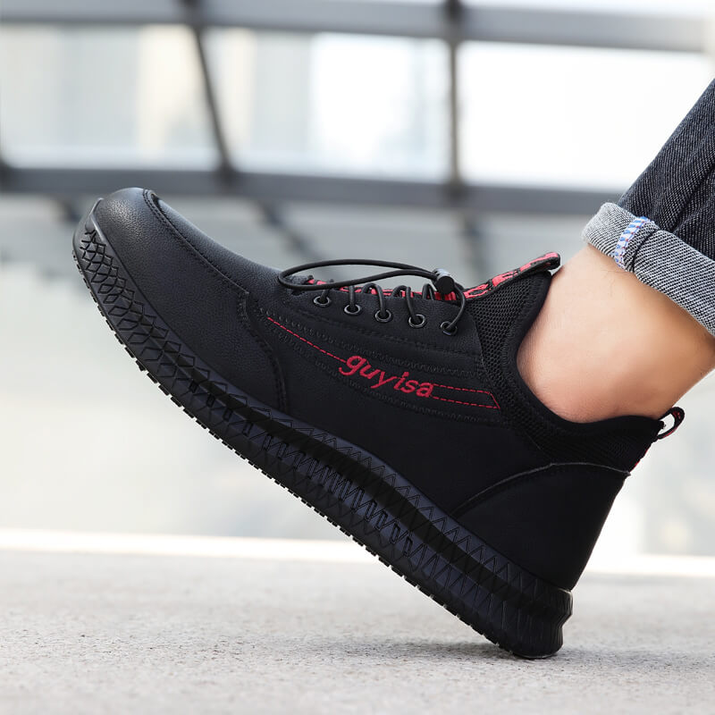 fashionable safety shoes water proof leather with steel toe work shoes