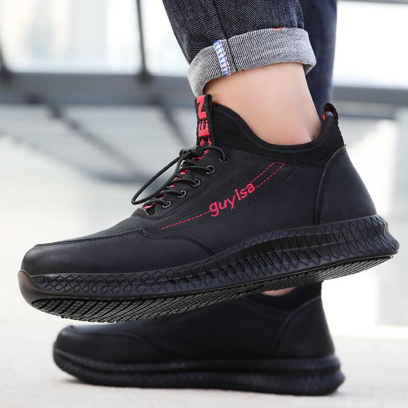 fashionable safety shoes water proof leather with steel toe work shoes