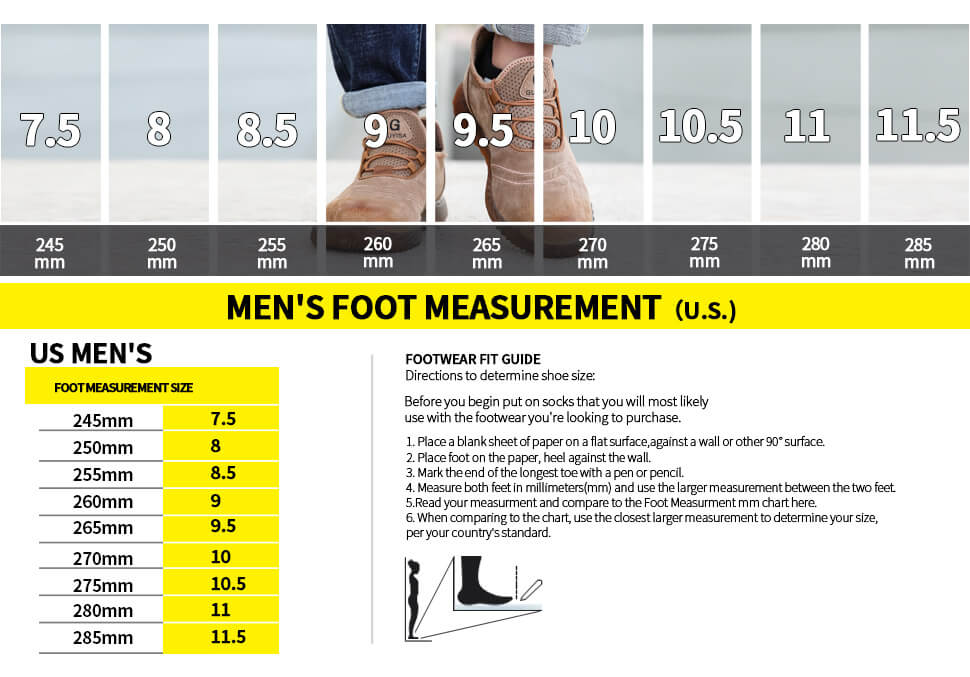 guyisa safety toe shoes for men