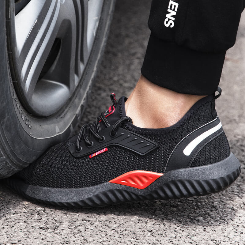GUYISA quality work shoes that are made for concrete for men steel toe