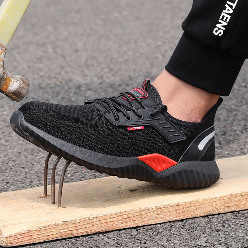 GUYISA quality work shoes that are made for concrete for men steel toe