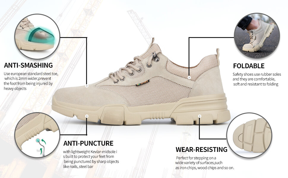 guyisa work shoes women slip resistant